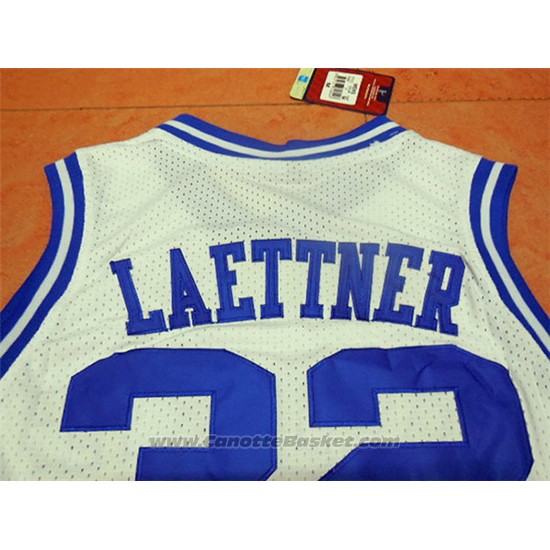Maglia NCAA Duke Blue Devils Christian Laettner #32 Bianco